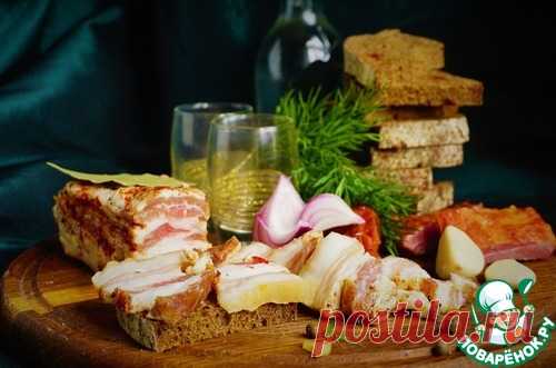 Сало-подчеревок оригинальной засолки – кулинарный рецепт