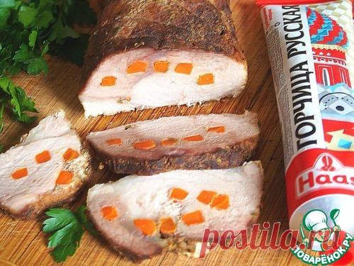 Мясо для бутербродов в горчично-коричном маринаде - кулинарный рецепт