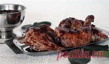 Рецепт курятины с вишневым соусом - Горячие блюда . 1001 ЕДА вкусные рецепты с фото!