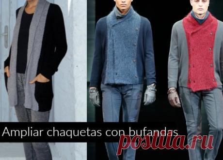 Ampliar chaquetas con bufandas - enrHedando