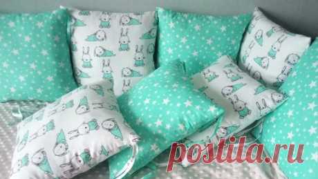 как сшить бортики в кроватку для новорожденных | Дзен