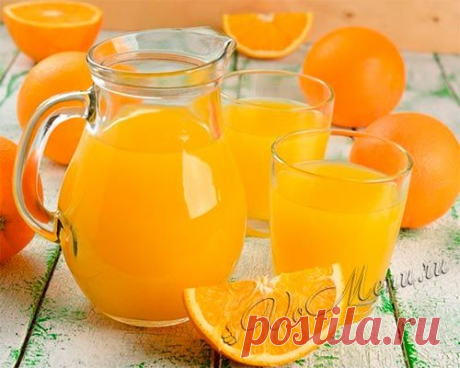 Апельсиновый сок из 4 апельсинов