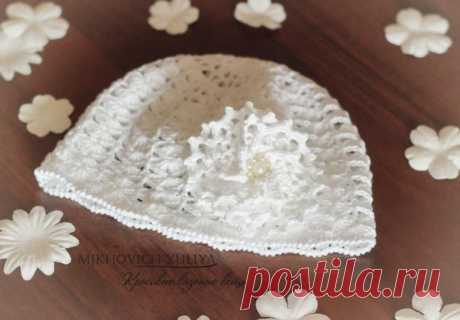 Вяжем ажурную шапочку крючком - Ярмарка Мастеров - ручная работа, handmade