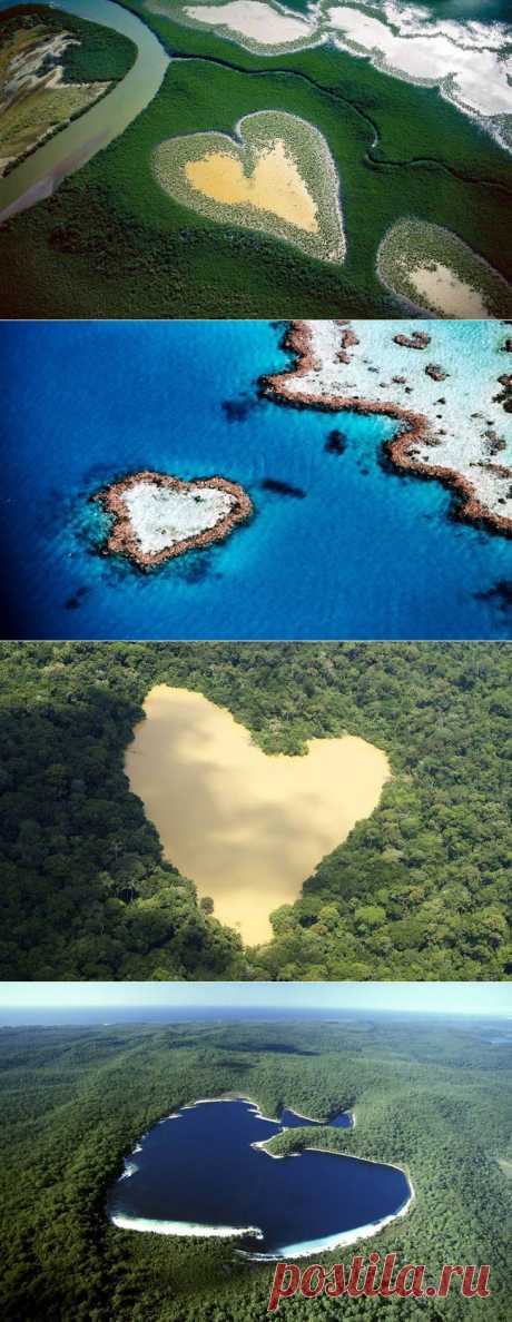 (+1) сообщ - Подборка фотографий природных объектов, имеющих форму символического сердца | Наука и техника
