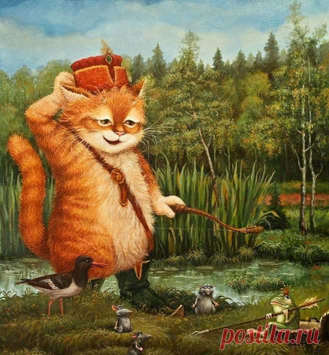 Добрые котосказки художника Александра Маскаева