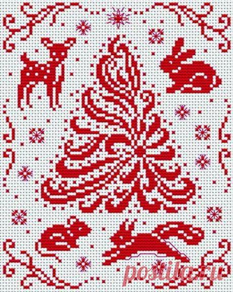 Сачать схему вышивки "Beau sapin"