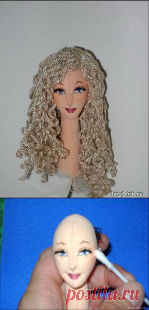 Лицо текстильной куклы. Мастер-класс от Ларисы Исаевой. | Укрась свой мир!