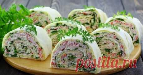 Рулет из лаваша: быстро, вкусно, красиво! Улетает с моего стола за 5 минут! | Мур аппетит | Яндекс Дзен