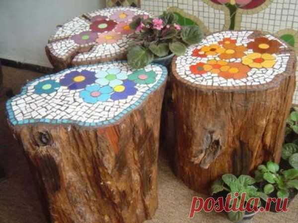 Mosaik basteln - Stein-Mosaik im Garten