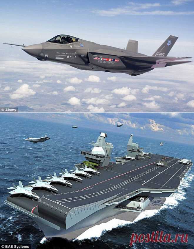 Gearmix » » Британский стелс-истребитель F-35, который обошёлся в 1,3 миллиарда фунтов, не может спрятаться от радаров