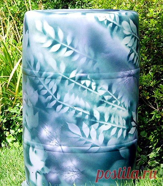 Идеи для дачи: как разукрасить бочку для воды своими руками | 33 Поделки | Яндекс Дзен