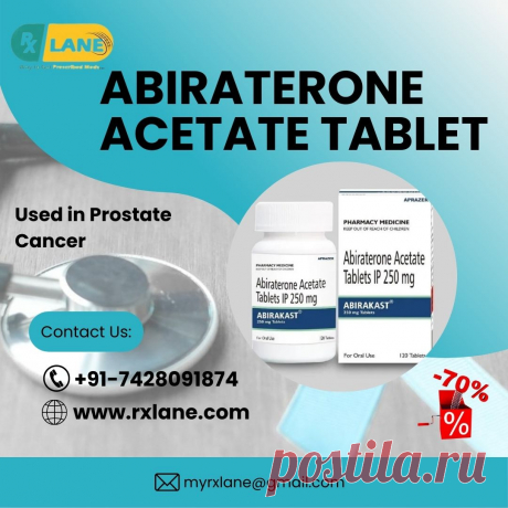 If you want to Buy Abiraterone 250mg Tablets Dubai, you can visit RxLane Pharmacy, we are a global pharmaceutical company. We provied generic and branded medications like (Purchase Abiraterone Tablets Malaysia) at the lowest price and offer fast delivery worldwide. People trust us for our best quality medications and value-added services.