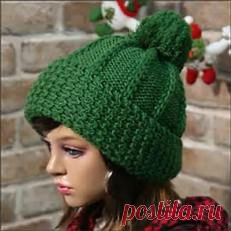 шапка сшита из вязаных косичек по кругу - Bing images