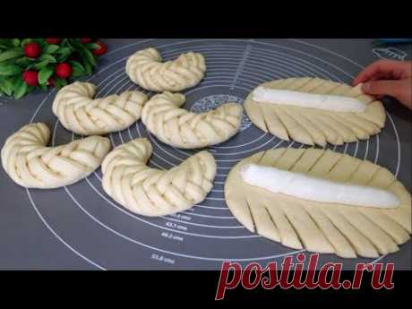 Необычные Сдобные Булочки! Шикарные Булочки к чаю  Булочки с Начинкой  Тесто, Сдоба,Булочки