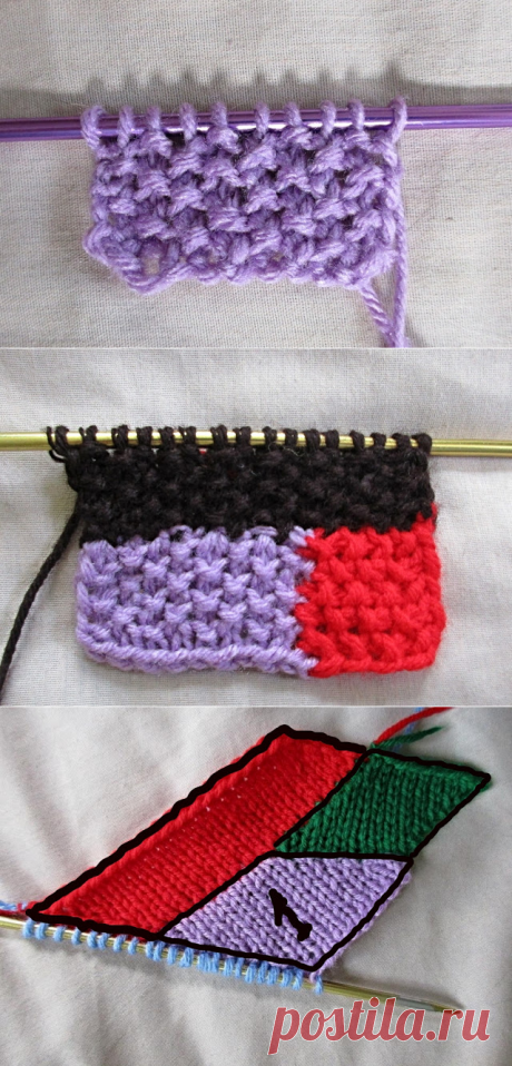 LOG CABIN - ОДНА ИЗ ТЕХНИК ЦВЕТНОГО ВЯЗАНИЯ (МАСТЕР-КЛАСС)