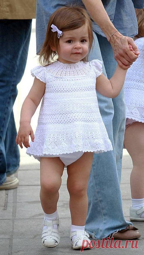 крючком так красиво белое платье для маленьких деток | сделать ручной работы, вязание крючком, ремесла