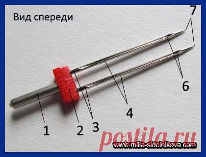 Двойная швейная игла. Как шить двойной иглой? Варианты строчек. Фото | Блог Миллы Сидельниковой