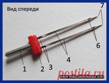 Двойная швейная игла. Как шить двойной иглой? Варианты строчек. Фото | Блог Миллы Сидельниковой