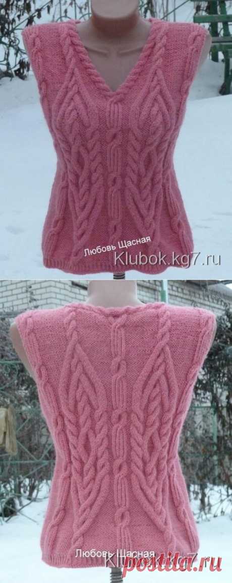 Жилет&quot;Коралл&quot; Любови Щасной | Клубок