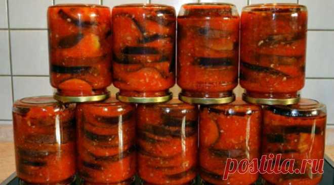 Баклажаны в томатном соке. Очень вкусно и легко! Я уже очень давно закрываю баклажаны на зиму в томатном соке. Добавляю...