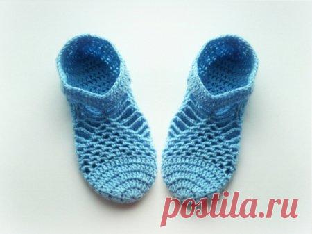 Ажурные следки крючком » «Хомяк55» - всё о вязании спицами и крючком