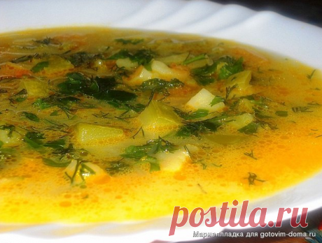 Суп с кабачками и сыром