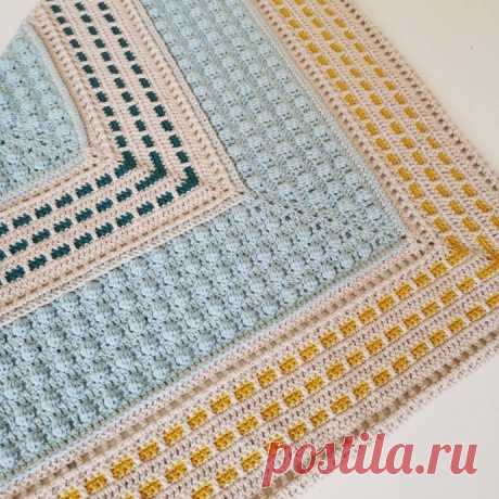 Шаль, бактус крючком