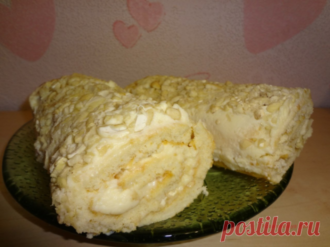 Очень быстрый и вкусный рулет за полчаса