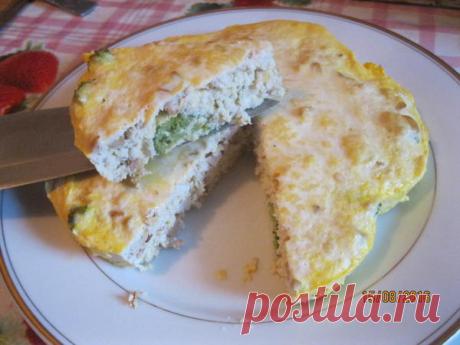 Диетическая запеканка из курицы с овощами и грибами