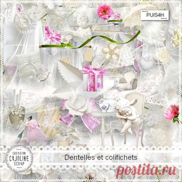 Свадебный скрап-набор «Dentelles et Colifichets»