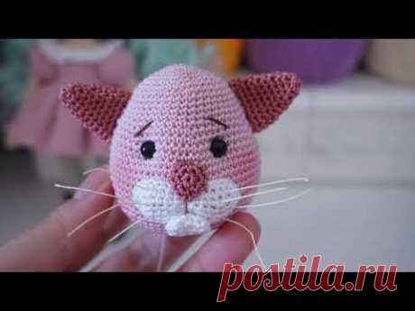 ( A day of lockdown ) Crochet Kitty 🐱 head idea
