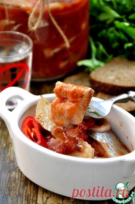 Сельдь, маринованная в пряном томатном соке – кулинарный рецепт