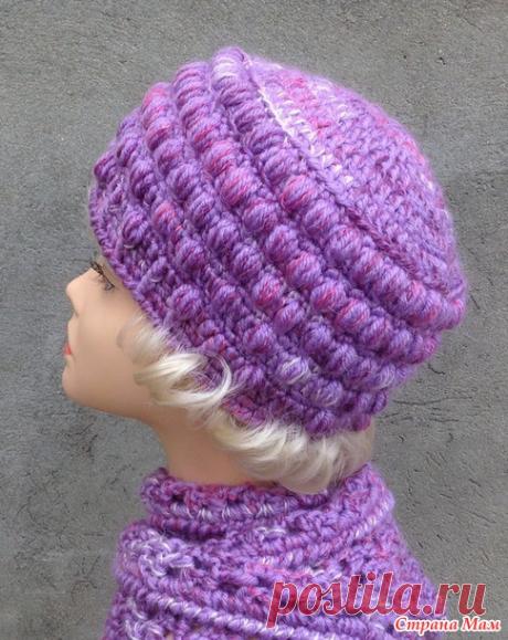 Шапка-кубанка и снуд от Марины Феддер