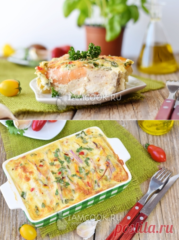 Куриное филе с картофелем в духовке.