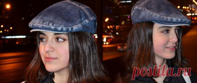 Кепка из старых джинсов выкройка