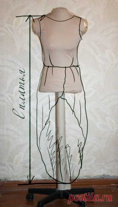 Платье с ассиметричной юбкой сшить своими руками (Шитье и крой) — Журнал Вдохновение Рукодельницы