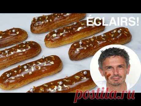 Éclairs caramel de CHRISTOPHE ADAM - Recette de chef