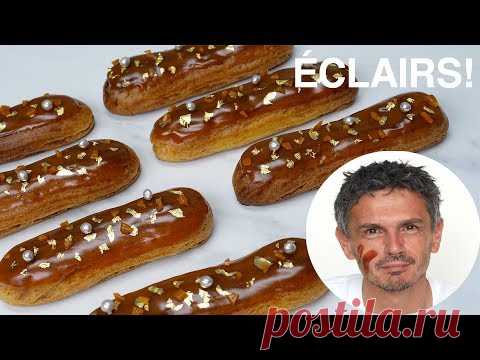 Éclairs caramel de CHRISTOPHE ADAM - Recette de chef