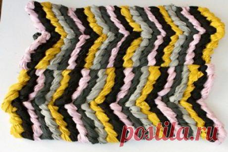 Коврик из лоскутных лент своими руками (мастер-класс) | Мир моды