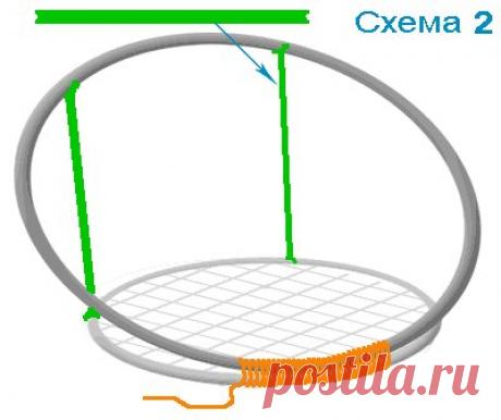 Подвесное кресло в технике макраме — Делаем руками