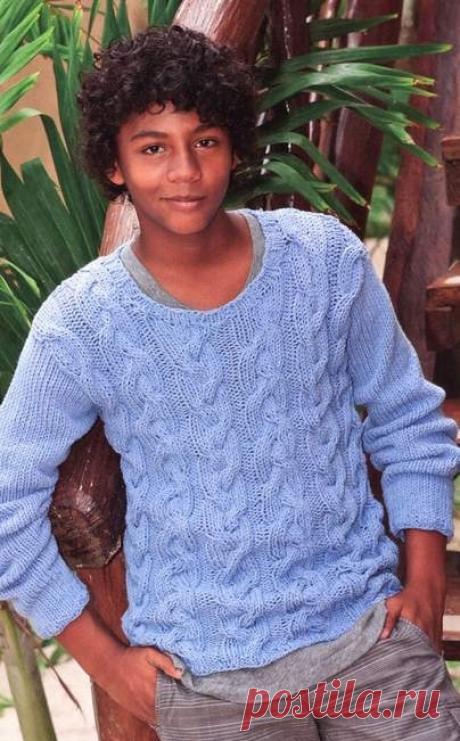 Пуловер. Спицы.