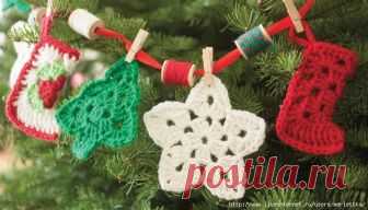 Идеи новогоднего вязаного декора и подарков - A Granny Square Christmas / Всё из мира рукоделия (изучаю и делюсь различными техниками и видами рукоделия)