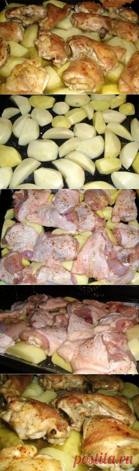 Как приготовить куриные бедрышки в духовке - рецепт, ингридиенты и фотографии