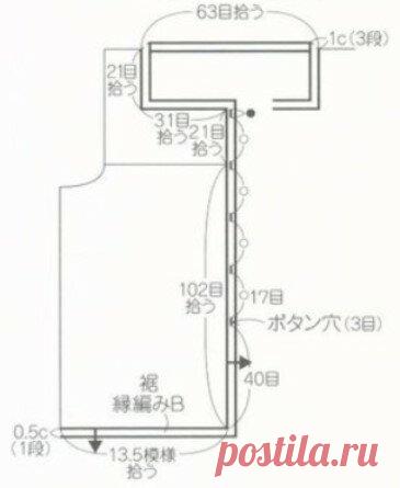 Интересные японские жакетики крючком и схемы | Вязалки Веселого Хомяка | Яндекс Дзен