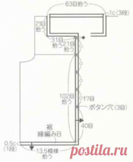 Интересные японские жакетики крючком и схемы | Вязалки Веселого Хомяка | Яндекс Дзен