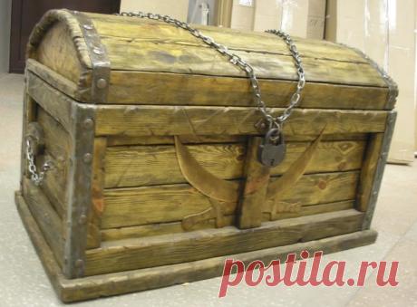 Пиратский сундук: полезное самодельное украшение для детской - Журнал "Сам себе изобретатель"