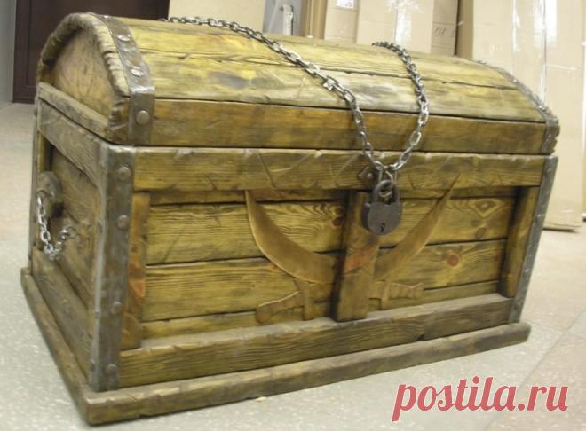 Пиратский сундук: полезное самодельное украшение для детской - Журнал 