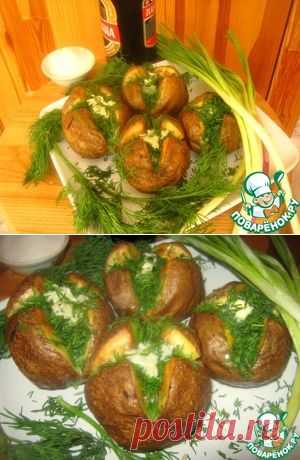 Картошка с чесноком и зеленью - кулинарный рецепт