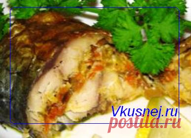 Скумбрия с овощами. | Рецепты вкусно