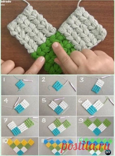 Чудесная идея для пледа крючком — DIYIdeas